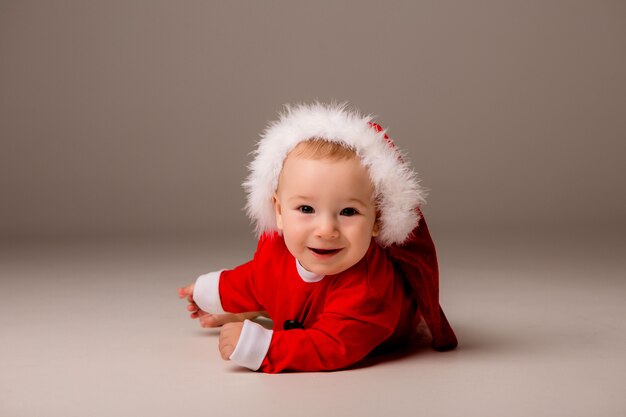 Baby vestito come Babbo Natale