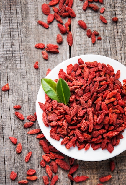 Bacche di goji rosse secche