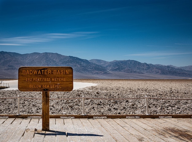 Bacino di Badwater nella Death Valley NP