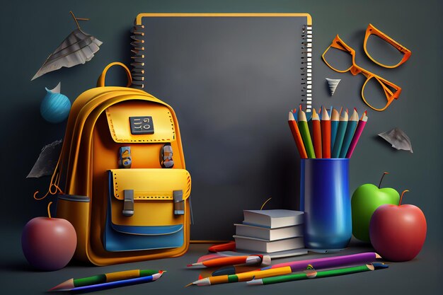 Back to school background Generativo Ai