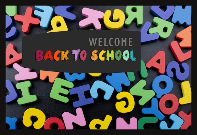 Back to School banner Istruzione e concetto di scuola