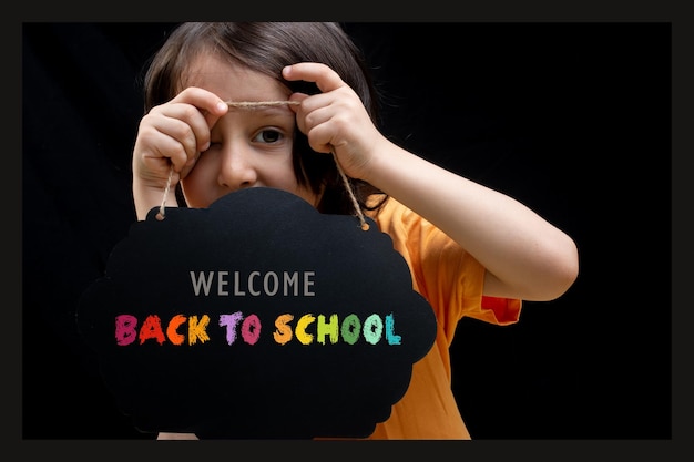 Back to School banner Istruzione e concetto di scuola