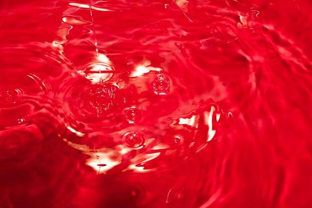 Backgroud caotico astratto rosso con motivo senza cuciture Struttura della superficie liquida rossa