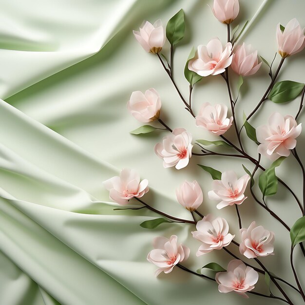 Background Tissue Paper Light Pink and Blank Pastel Green Color Concept materiali creativi popolari