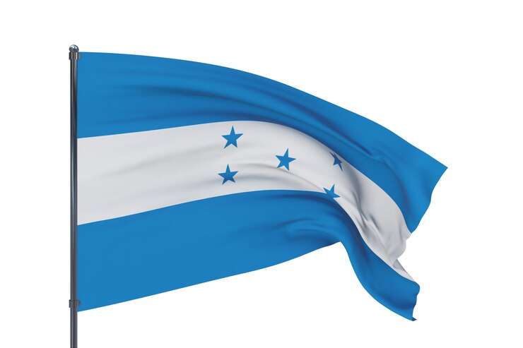 Background with flag of honduras