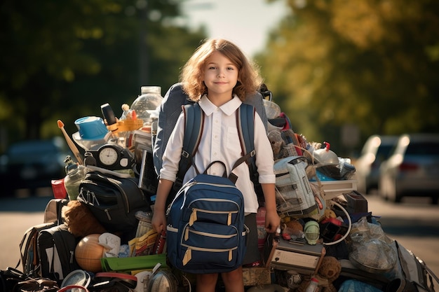 Backpack Bliss Primo giorno di trionfo Tornato a scuola