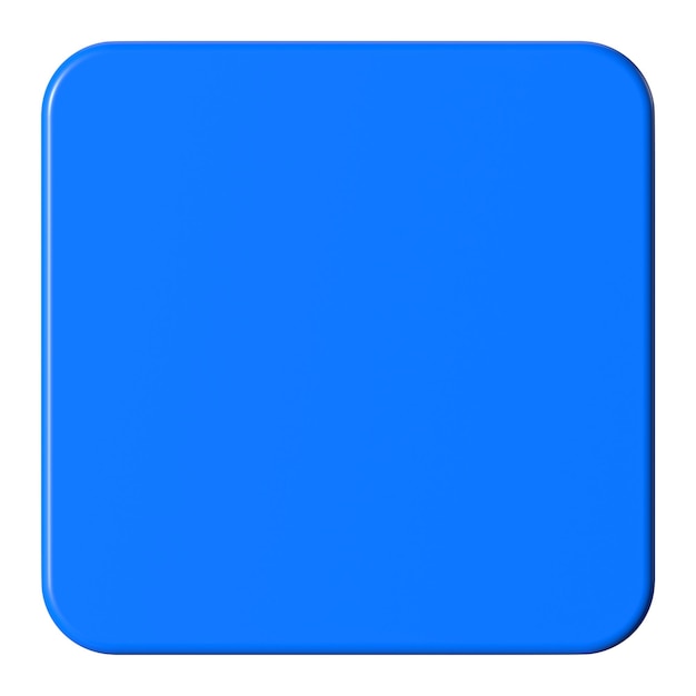 Badge blu 3D png quadro clipart sfondo trasparente