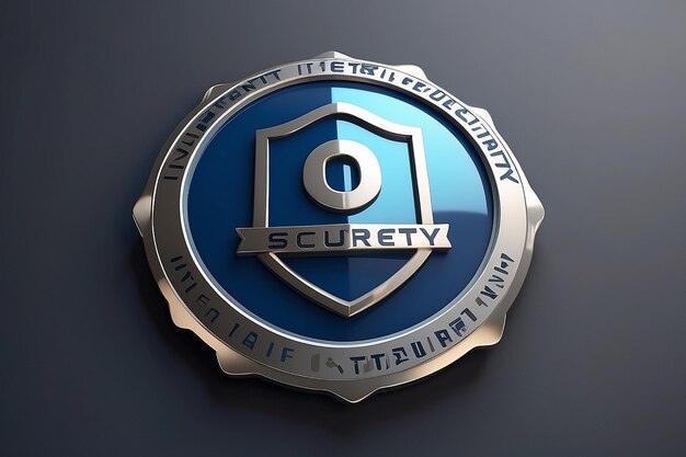 Badge di sicurezza Internet 3D