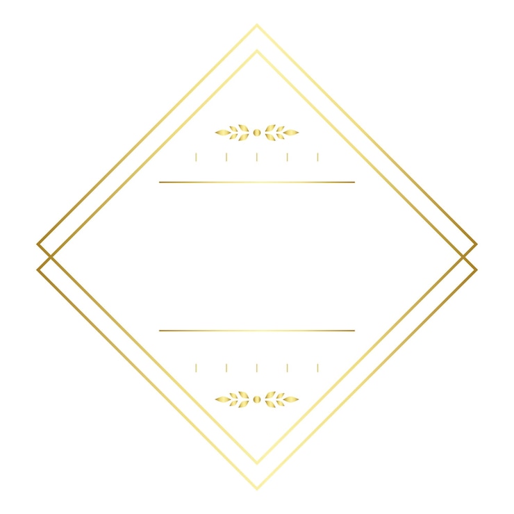 Foto badge dorato elemento png sfondo trasparente