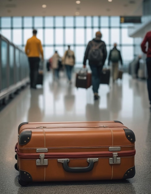 Bagagli di viaggio in aeroporto