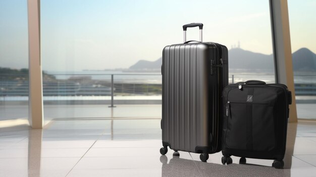 bagaglio valigia in attesa del volo