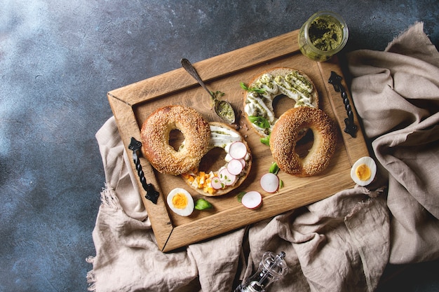 Bagel con crema di formaggio