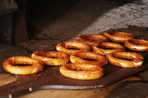 Bagel turco al sesamo croccante Simit