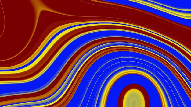 Bagliore neon astratto onda colorata liquido incandescente illustrazione isolato sfondo