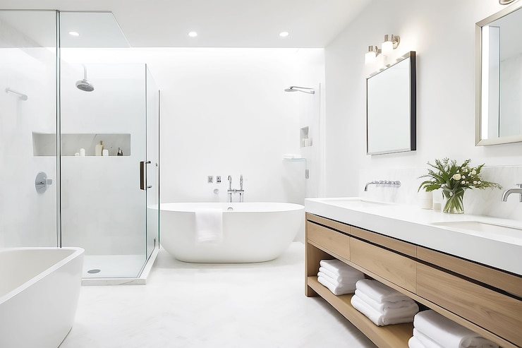 Foto bagno bianco interno