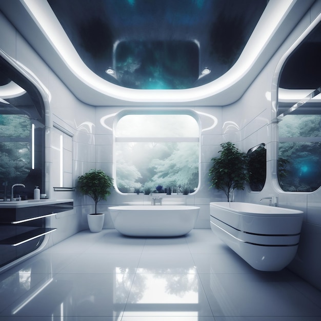 Bagno futuristico