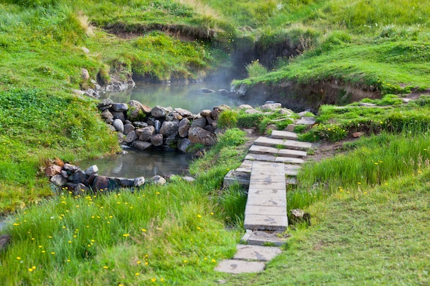 Bagno termale in Islanda