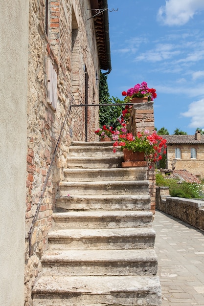 Bagno Vignoni, antico borgo toscano in Val d'Orcia, Italia