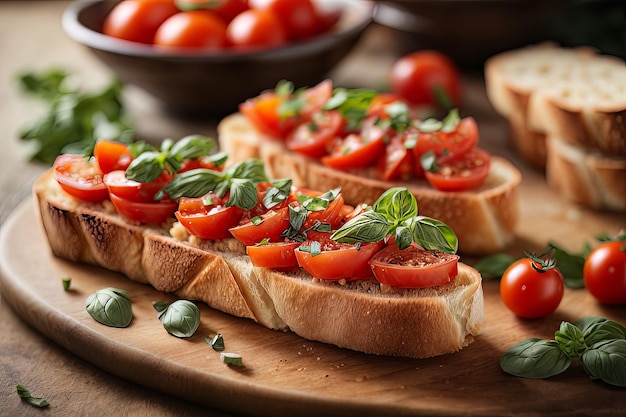 Baguette e Bruschetta di pomodoro