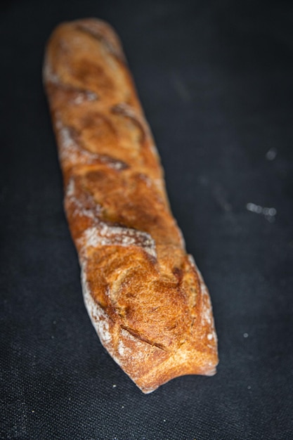 baguette pane soffice panino fresco cibo spuntino sul tavolo copia spazio cibo sfondo rustico