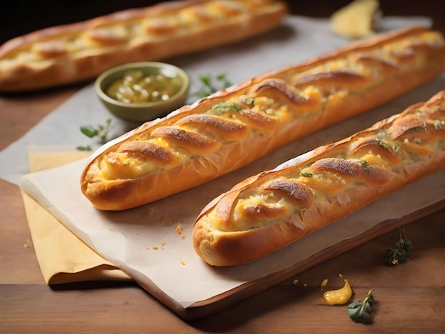 Baguette viennese croccante dorata e irresistibile