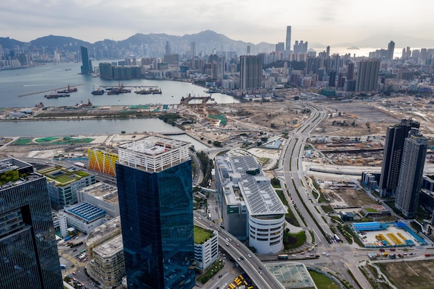 Baia di Kowloon, Hong Kong 16 marzo 2019: Città di Hong Kong