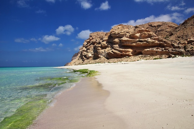 Baia di Shuab sull'isola di Socotra Oceano Indiano Yemen