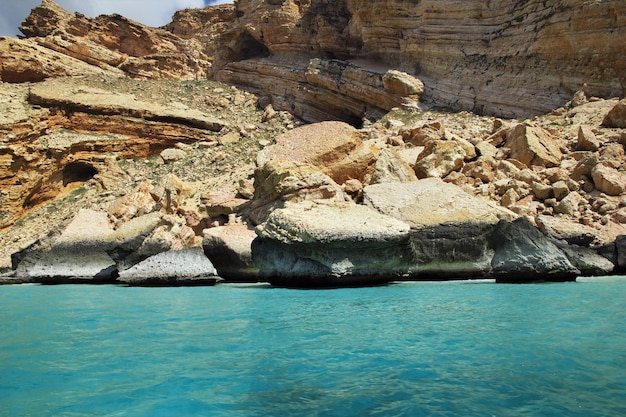 Baia di Shuab sull'isola di Socotra Oceano Indiano Yemen