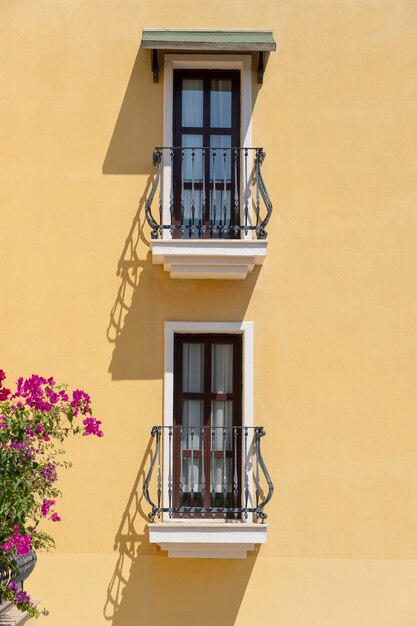 Balcone decorativo di una casa in Turchia