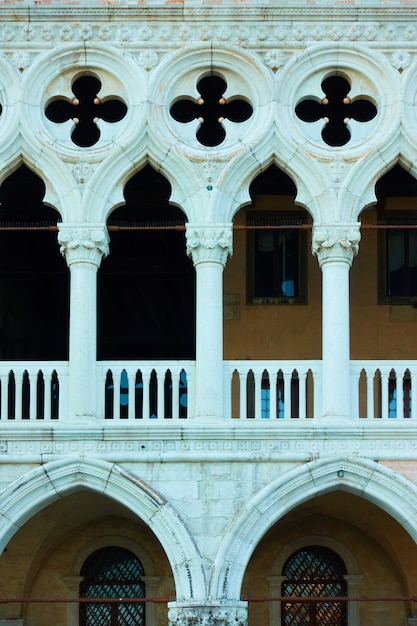 Balcone del Palazzo Ducale (Palazzo Ducale) a Venezia, Italy