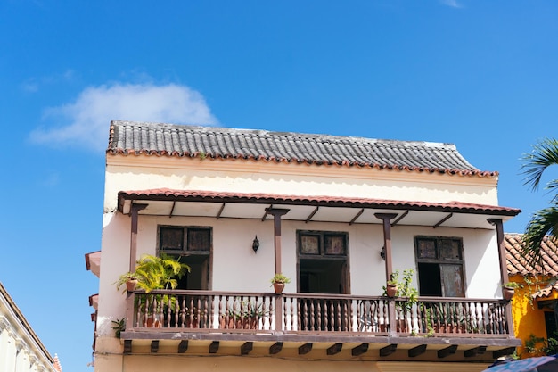 Balcone In Legno A Cartagena Colombia