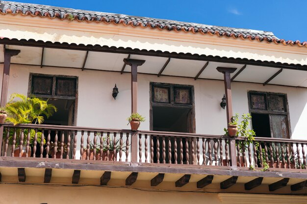 Balcone In Legno A Cartagena Colombia