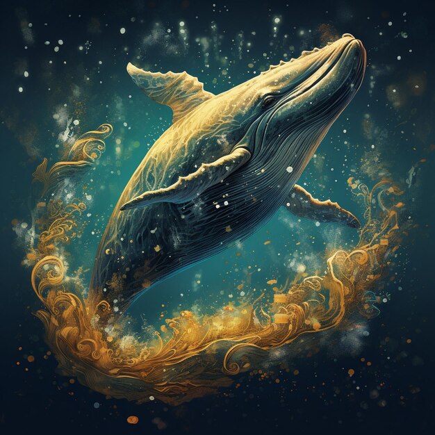 Balene che ballano in acqua 2