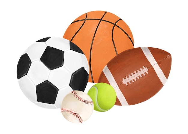 Ball sport png illustrazione estetica sfondo trasparente