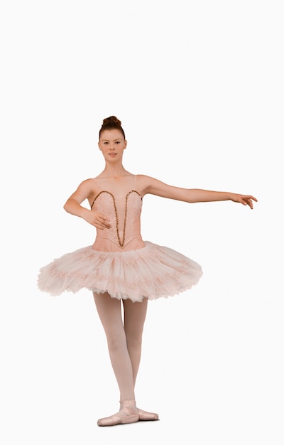 Ballerina preparando a girare