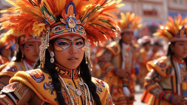 Ballerini al Carnevale di Oruro a Boli