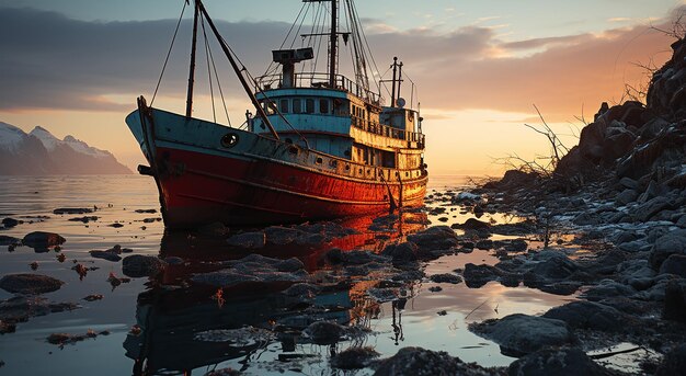 Baltray Ship Wreck tramonto