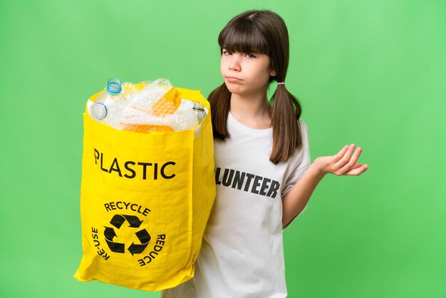 Bambina su sfondo isolato