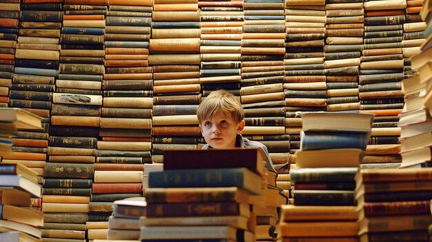 Bambina sulla torre del libro IA generativa