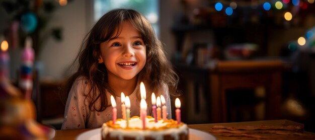 bambine che soffiano le candele di compleanno AI generativa