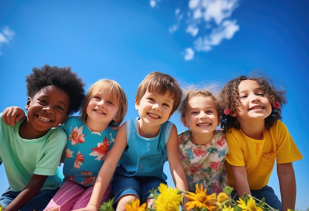 Bambini che sono amici tra loro