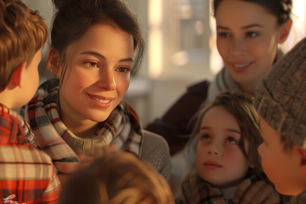 Bambini che sorprendono la loro mamma con un personalizzato