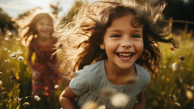 Bambini felici che ridono insieme