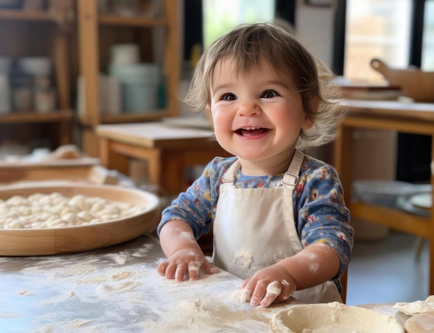 Bambini gioiosi preparano il cibo