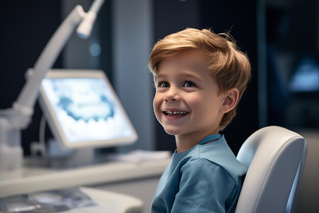 Bambino dal dentista