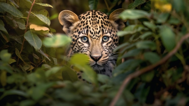 Bambino di leopardo pantera