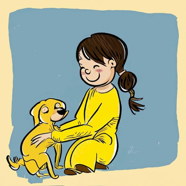 Bambino e cane Copertina del libro