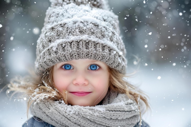 Bambino giocoso inverno felice Generare Ai