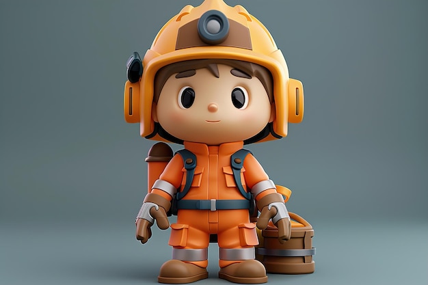 Bambino lavoratore copia spazio 3D semplicità maggiore coerenza OC restituito 32k uhd maggiore saturazione 3d carino preciso foco nessun caos di testo 50 ar 32 stilizzare 750 iw 2 Job ID 741ba63ddf17420c97500f71e0c2dffd