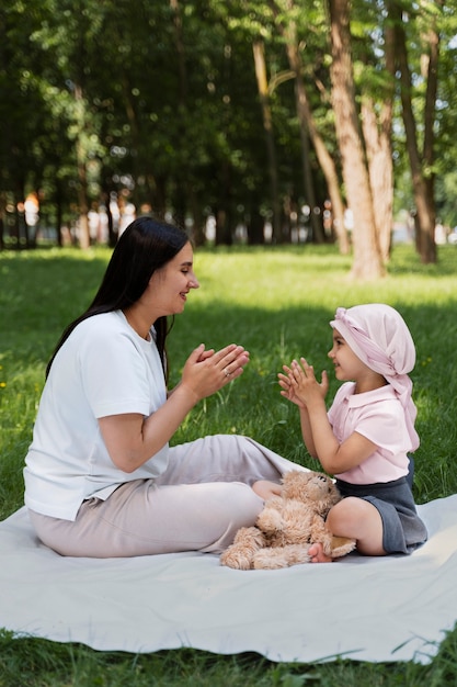 Bambino malato di cancro